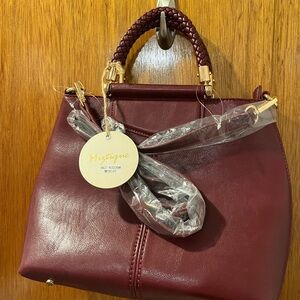 Mystique Merlot Purse with Matching Wallet Keychain